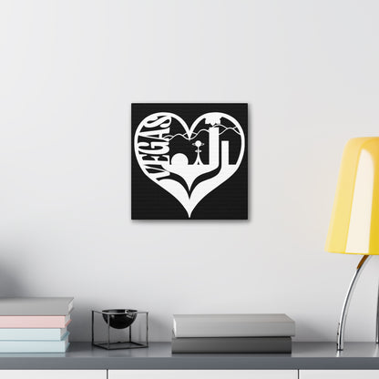 Las Vegas Heart Skyline Canvas
