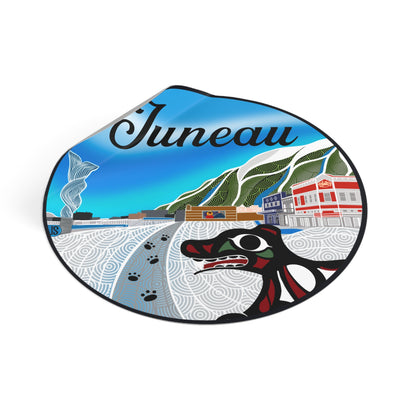 Juneau Wharf Round Vinyl Stickers