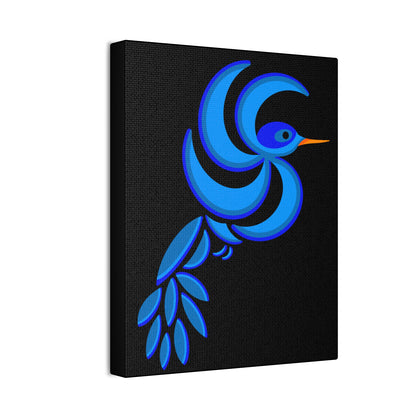 Bold Blue Hummingbird Canvas Print