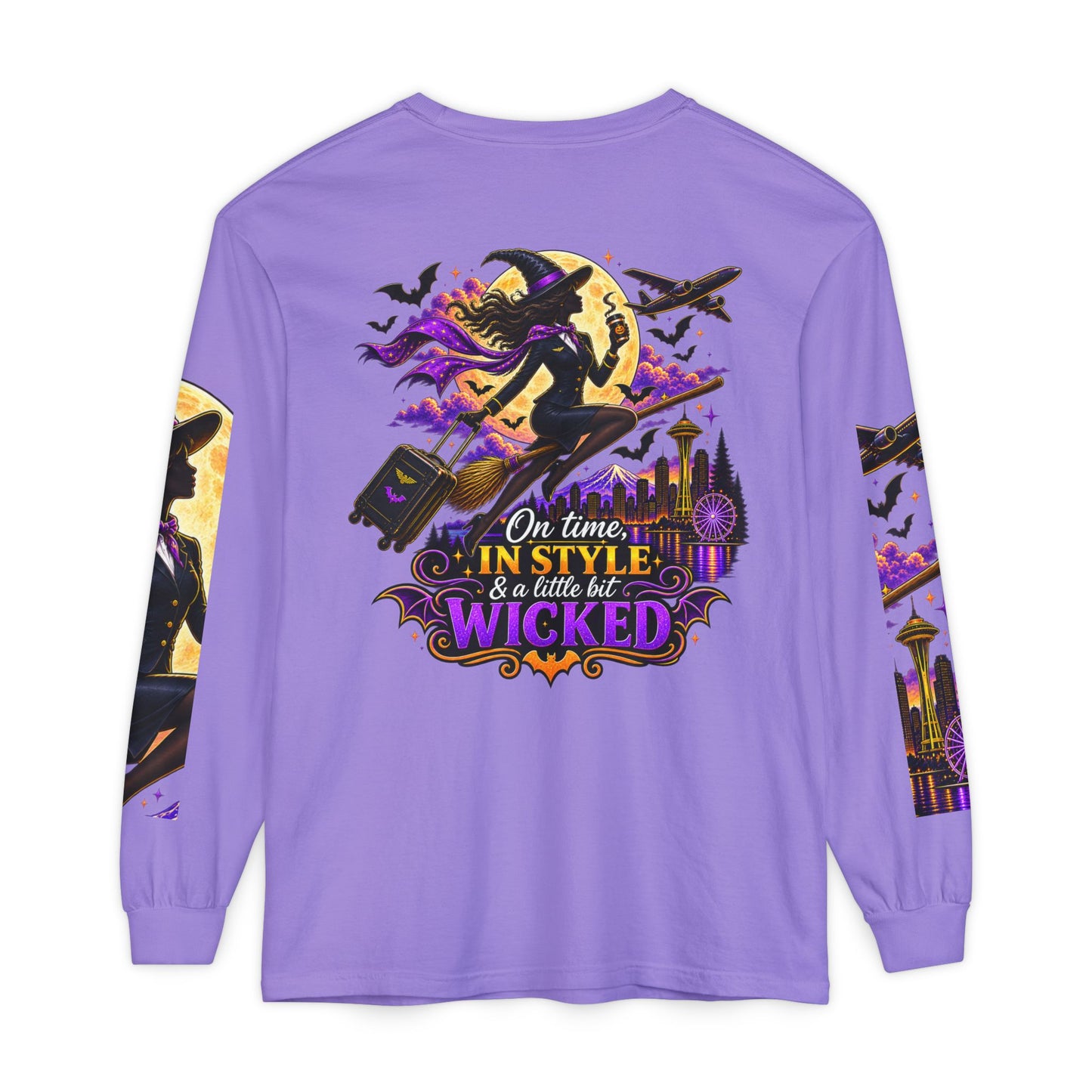 Witchy Long Sleeve Tee – "On Time, In Style & a Little Bit Wicked"
