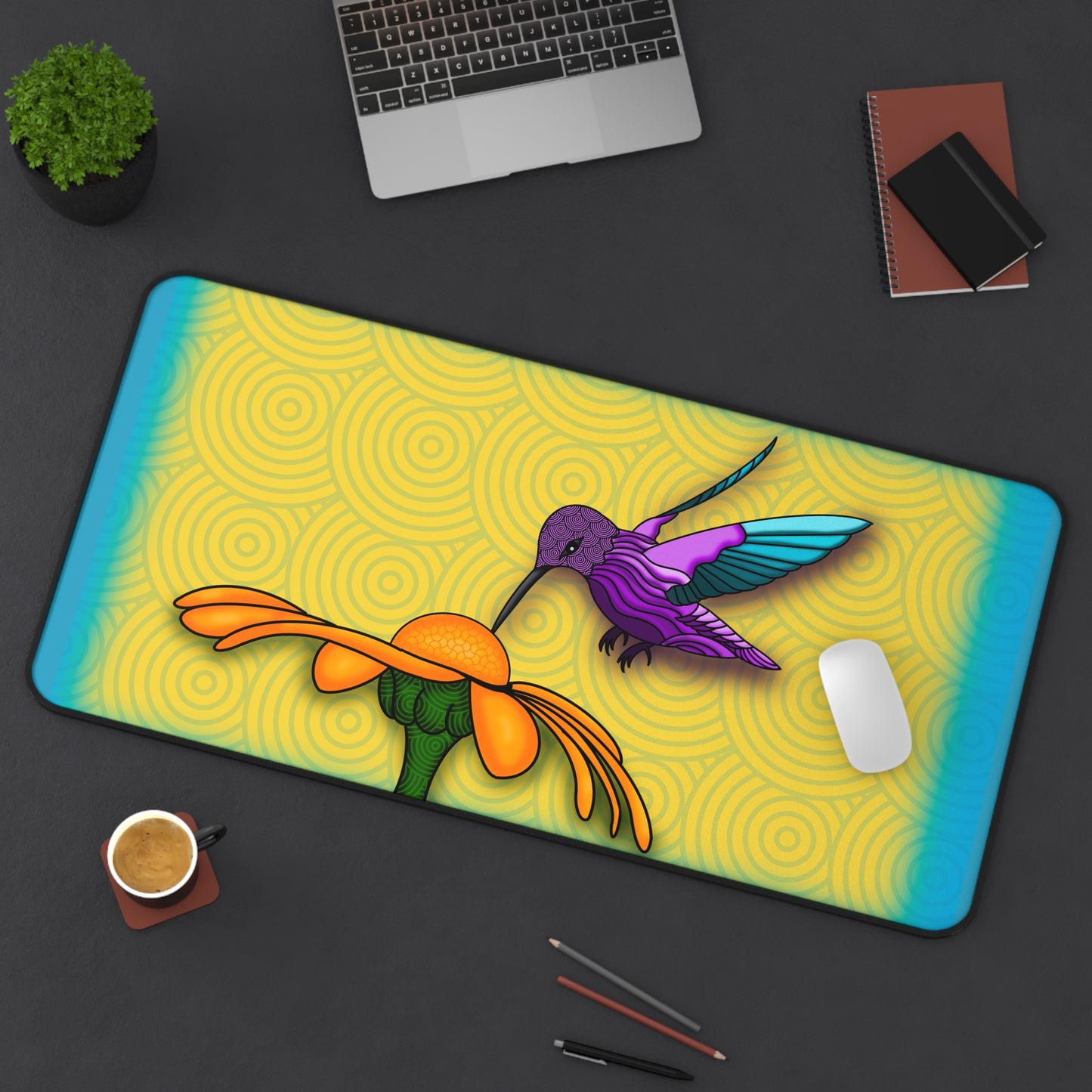 Hummingbird craft Desk Mat