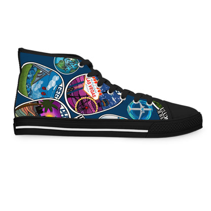 Sticker Women's High Top Sneakers