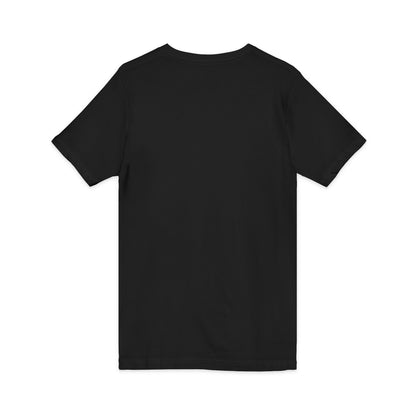 Travel Ghost V-Neck Tee — Cute Flight Attendant Ghost with Luggage Graphic