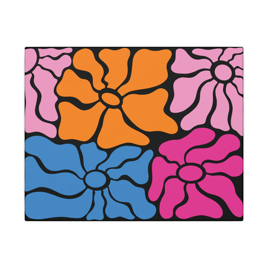 Retro Floral Canvas