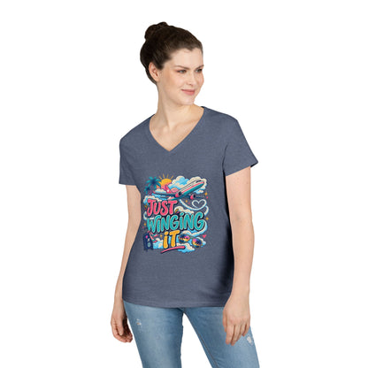 Just Winging It plane travel graphic T-Shirt | Vacation vibes, palm trees
