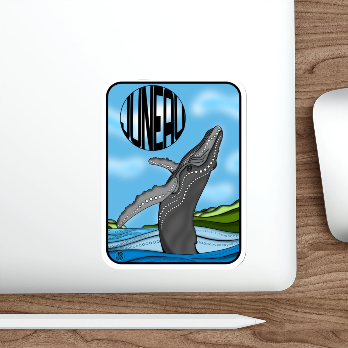 Juneau Gray Whale Die-Cut Stickers