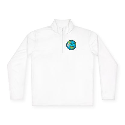 Sparkle My World Quarter-Zip Pullover — Earth Graphic Diamond Logo