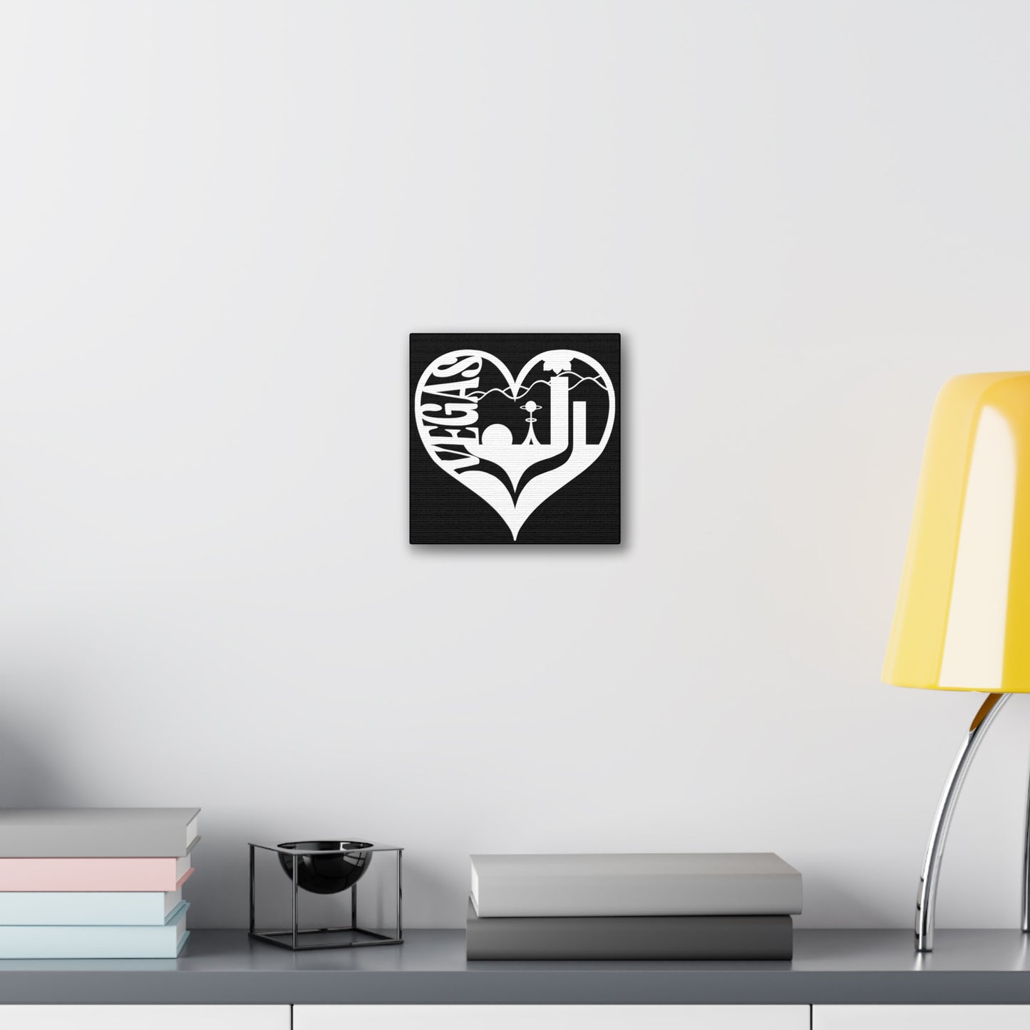 Las Vegas Heart Skyline Canvas