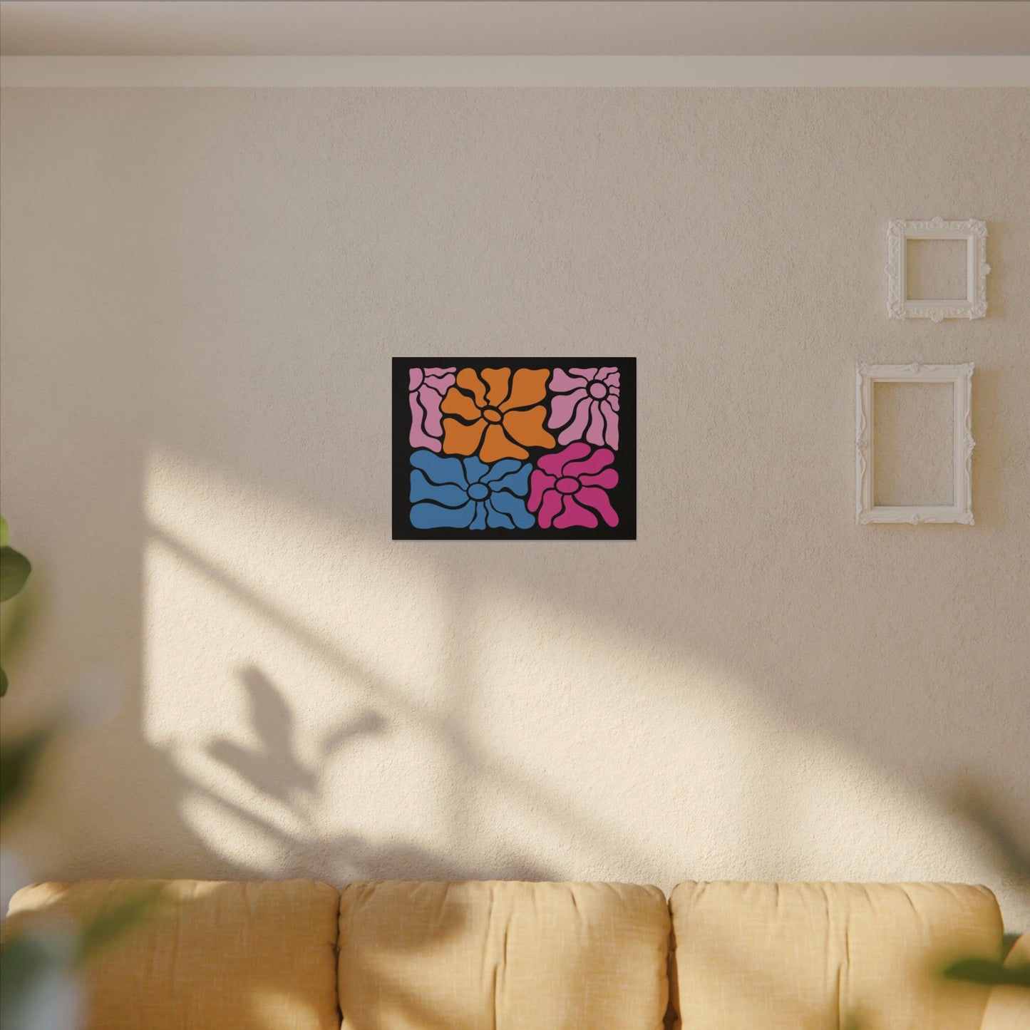 Retro Floral Canvas