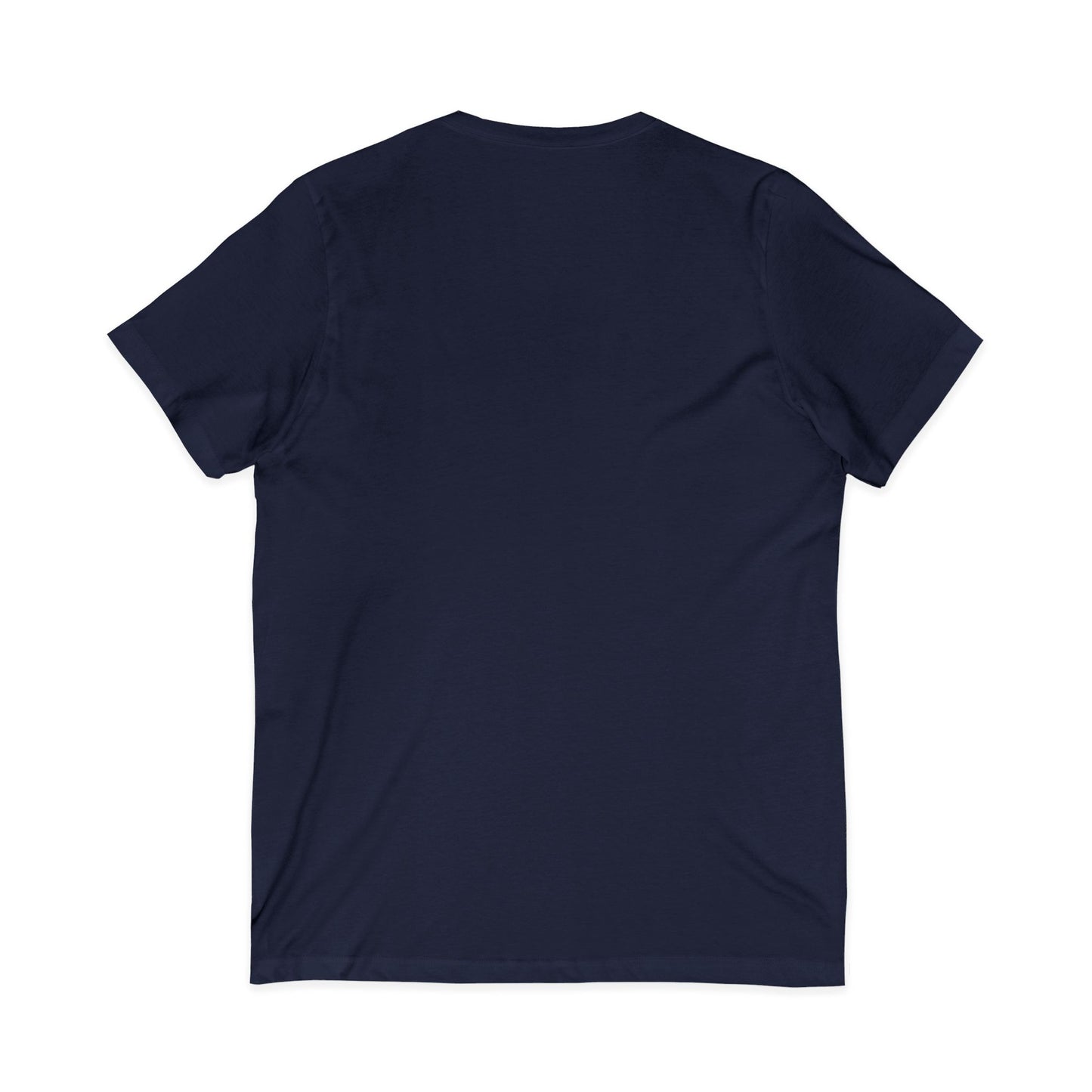 Travel Ghost V-Neck Tee — Cute Flight Attendant Ghost with Luggage Graphic