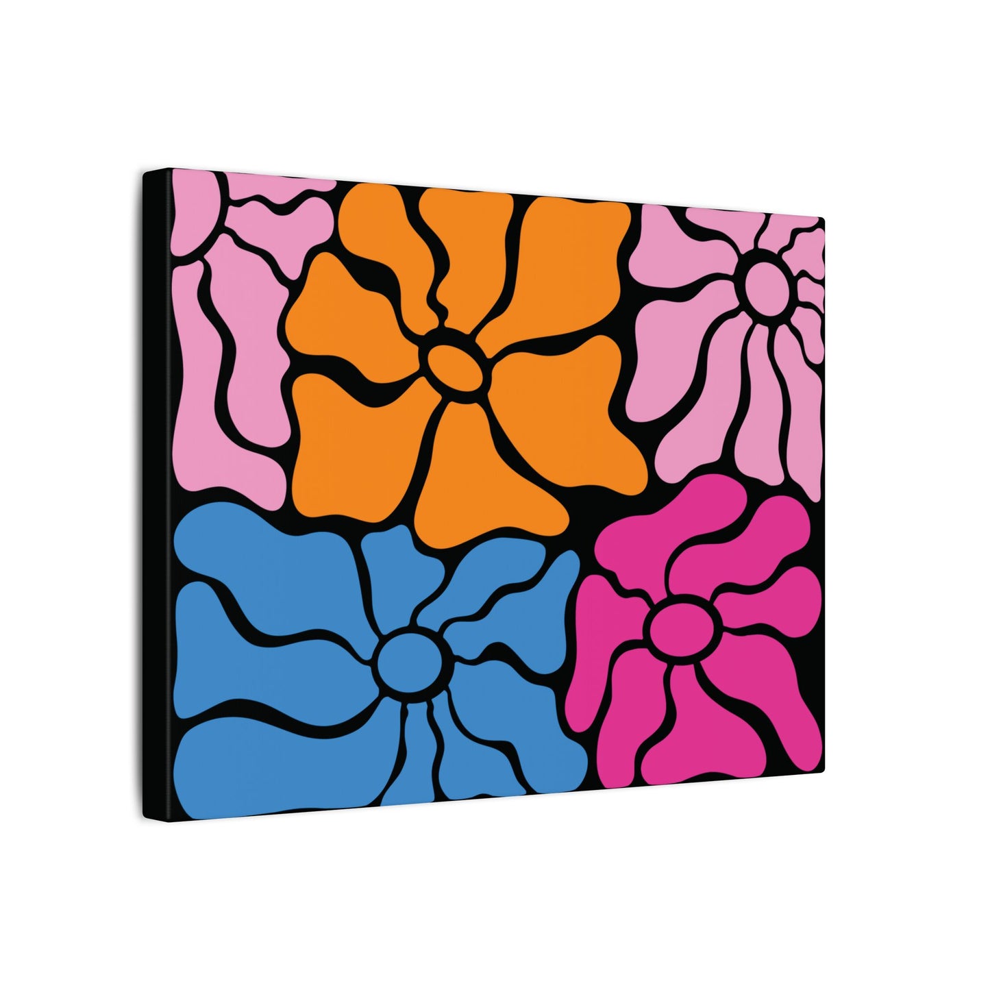 Retro Floral Canvas