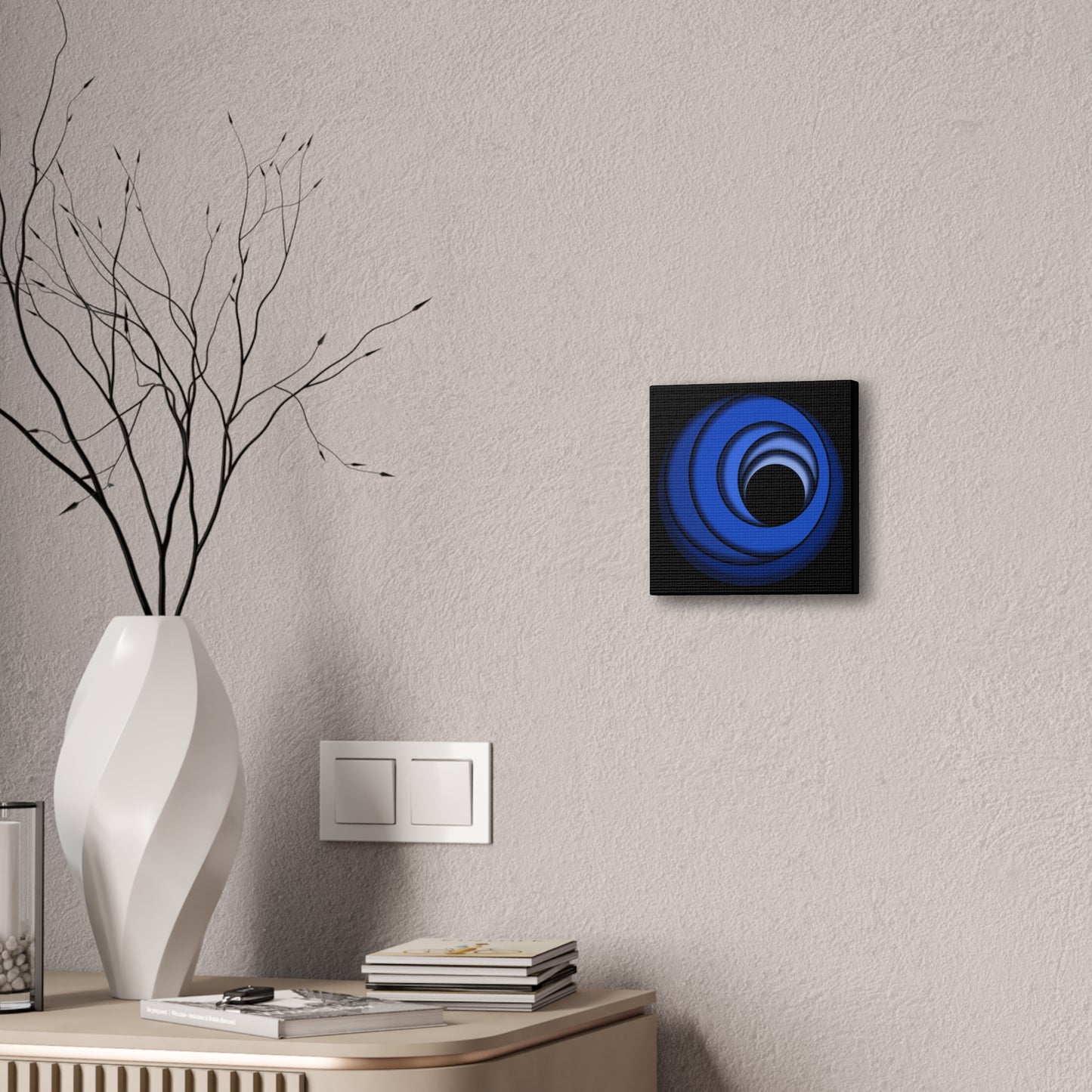 Blue Spheres on Black