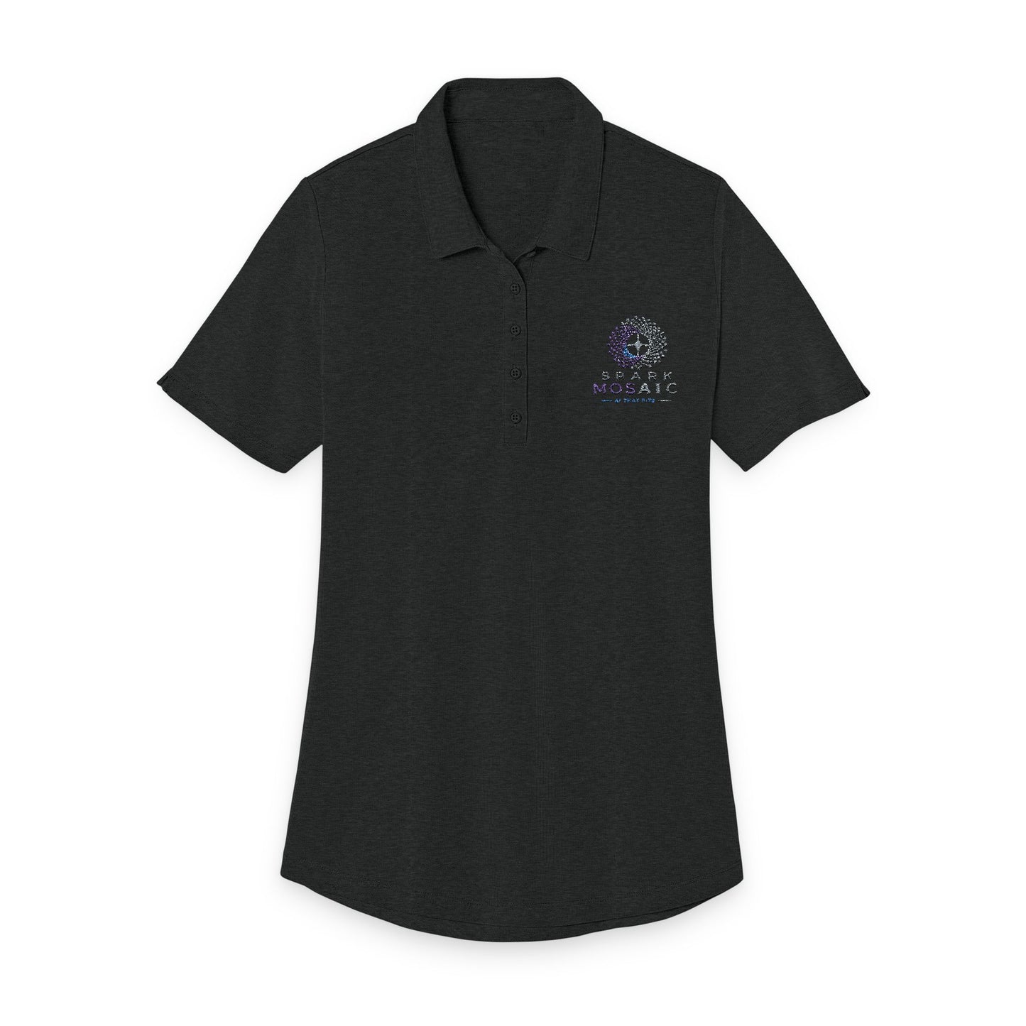 spark mosaic women's Polo Shirt — Embroidered Pocket Logo