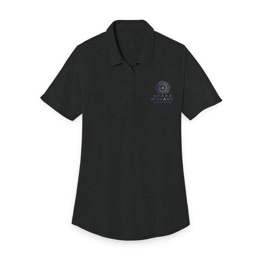 spark mosaic women's Polo Shirt — Embroidered Pocket Logo