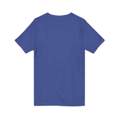 Travel Ghost V-Neck Tee — Cute Flight Attendant Ghost with Luggage Graphic