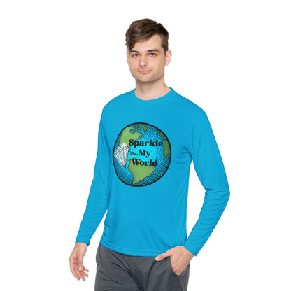 Sparkle My World Unisex Long Sleeve Tee, Gift for Travelers, Eco-Friendly Apparel, Positive Vibes Shirt, Travel Enthusiast Top