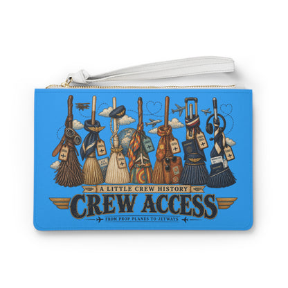 Crew Access Clutch Bag | Aviation Broomstick History, Flight Crew Graphic