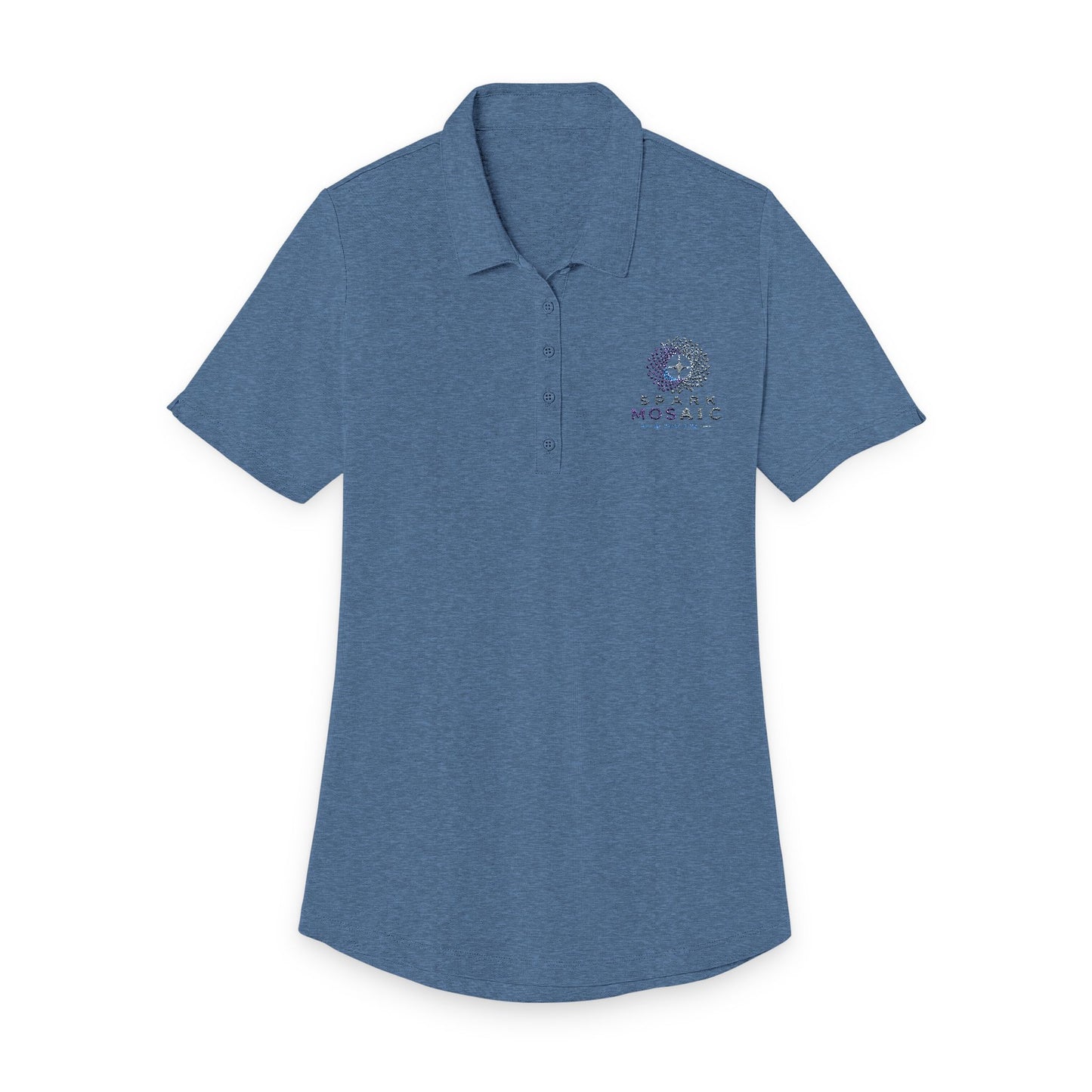 spark mosaic women's Polo Shirt — Embroidered Pocket Logo