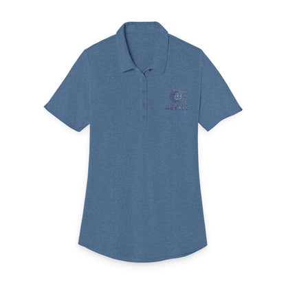 spark mosaic women's Polo Shirt — Embroidered Pocket Logo
