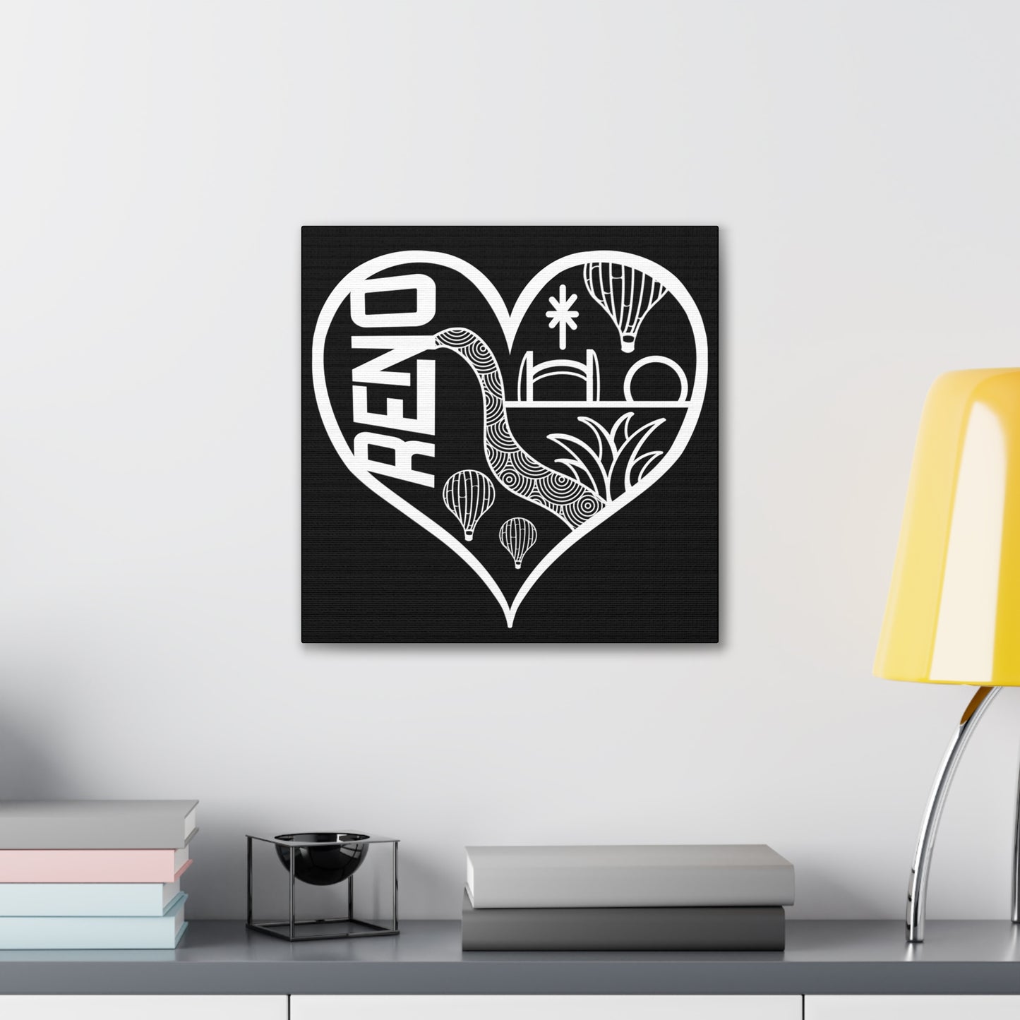 RENO heart skyline