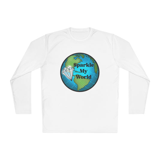 Sparkle My World Unisex Long Sleeve Tee, Gift for Travelers, Eco-Friendly Apparel, Positive Vibes Shirt, Travel Enthusiast Top