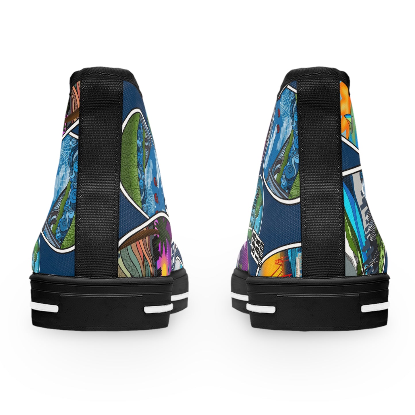 Sticker Women's High Top Sneakers