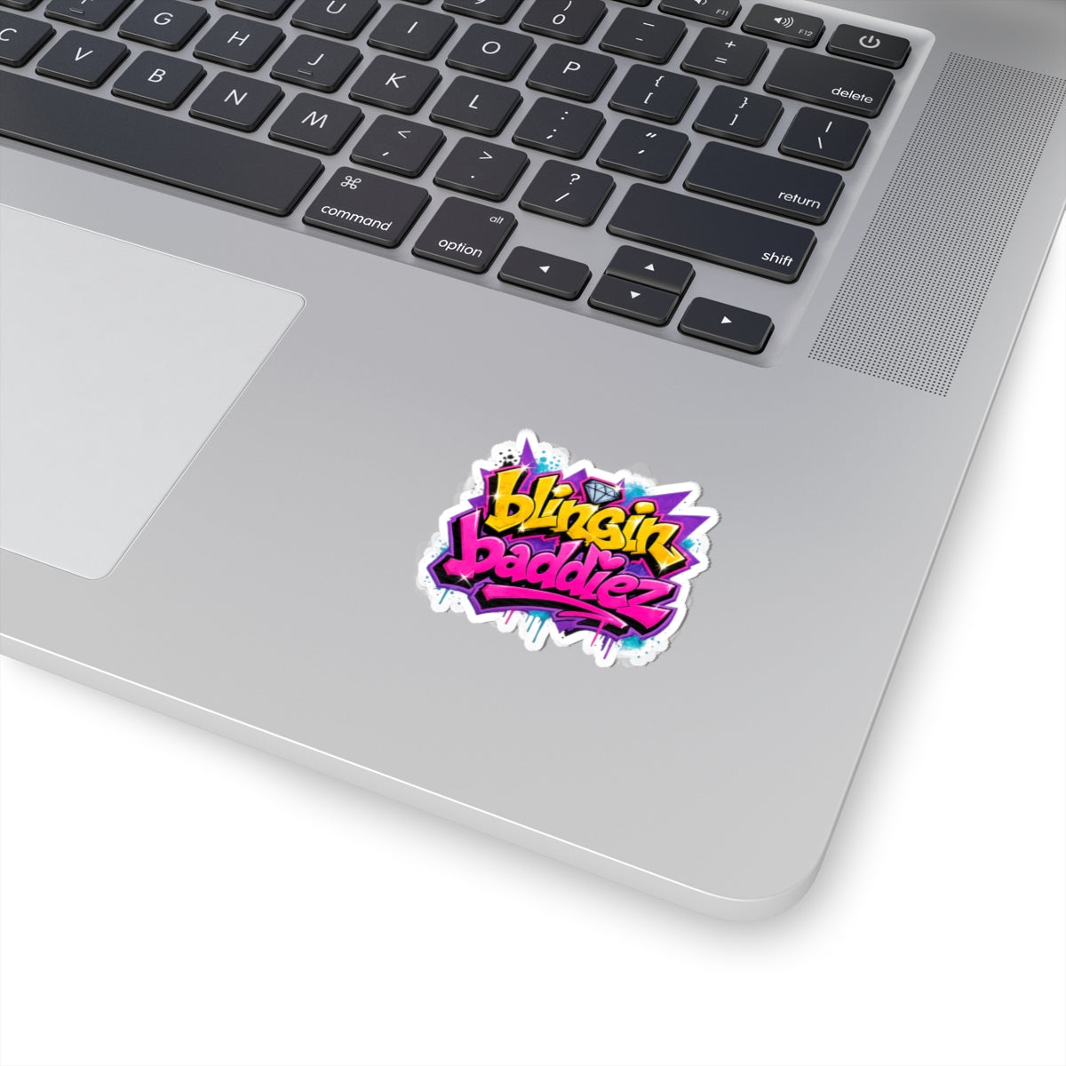 Graffiti 'Blingin Baddiez' Kiss-Cut Sticker — Colorful Hip-Hop Laptop Decal