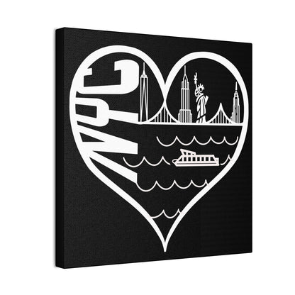 New York city skyline Heart