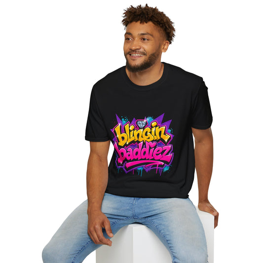 Blingin Baddiez Graffiti T-Shirt — Retro Hip-Hop Streetwear Tee