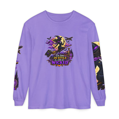 Witchy Long Sleeve Tee – "On Time, In Style & a Little Bit Wicked"