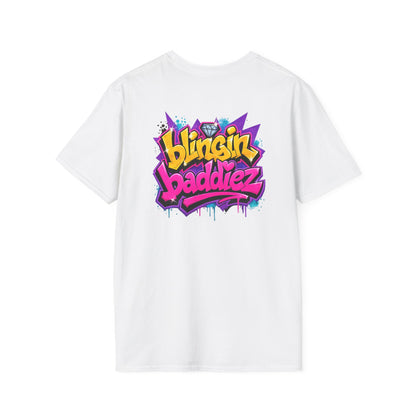 Blingin Baddiez Graffiti T-Shirt — Retro Hip-Hop Streetwear Tee