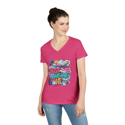 Just Winging It plane travel graphic T-Shirt | Vacation vibes, palm trees