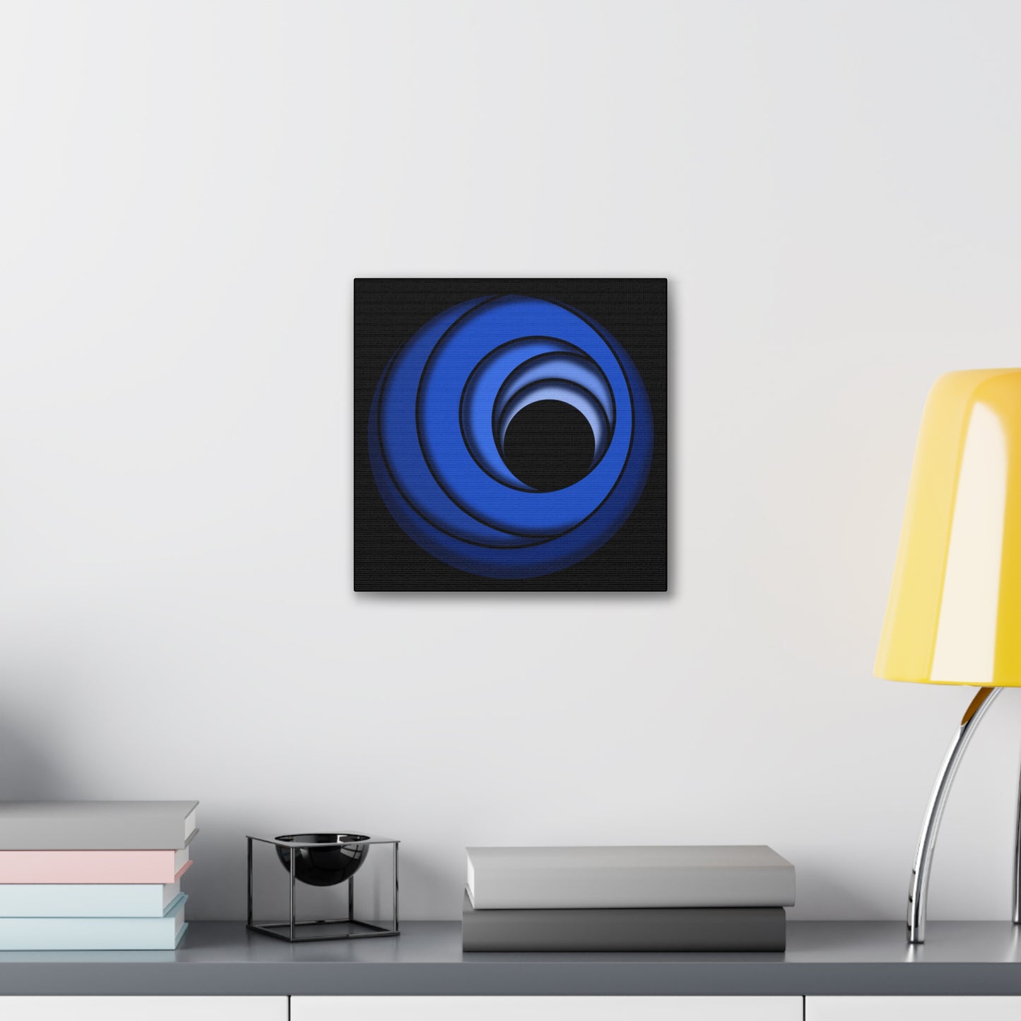 Blue Spheres on Black
