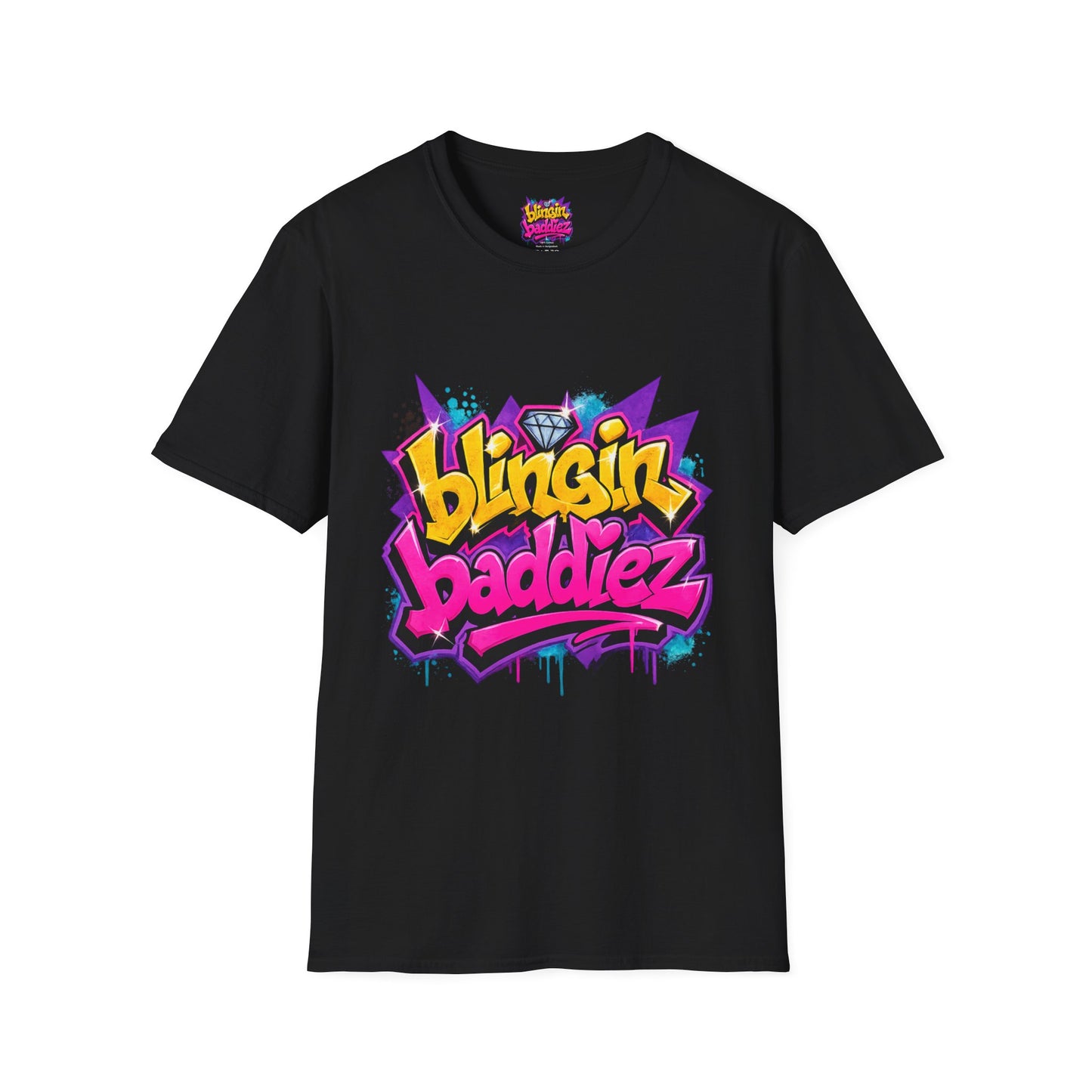 Blingin Baddiez Graffiti T-Shirt — Retro Hip-Hop Streetwear Tee