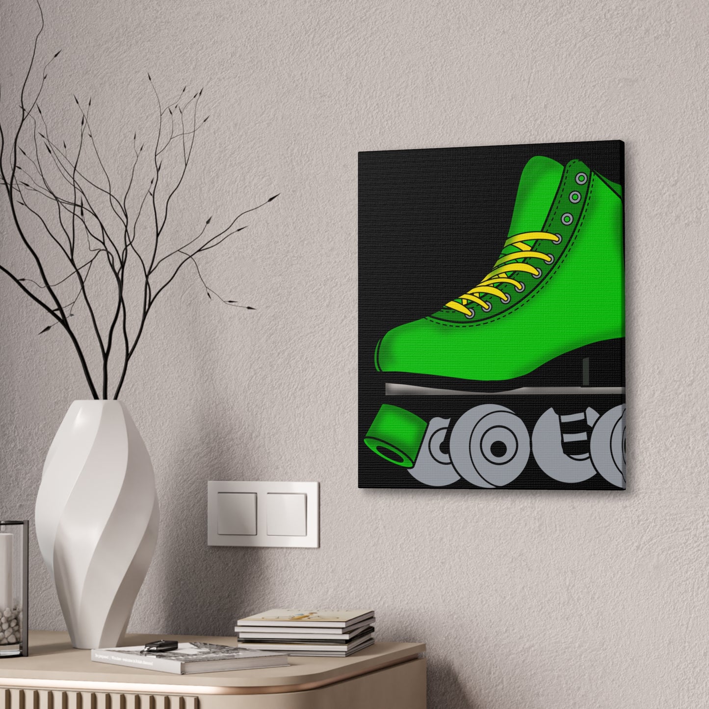 Green Roller Skate