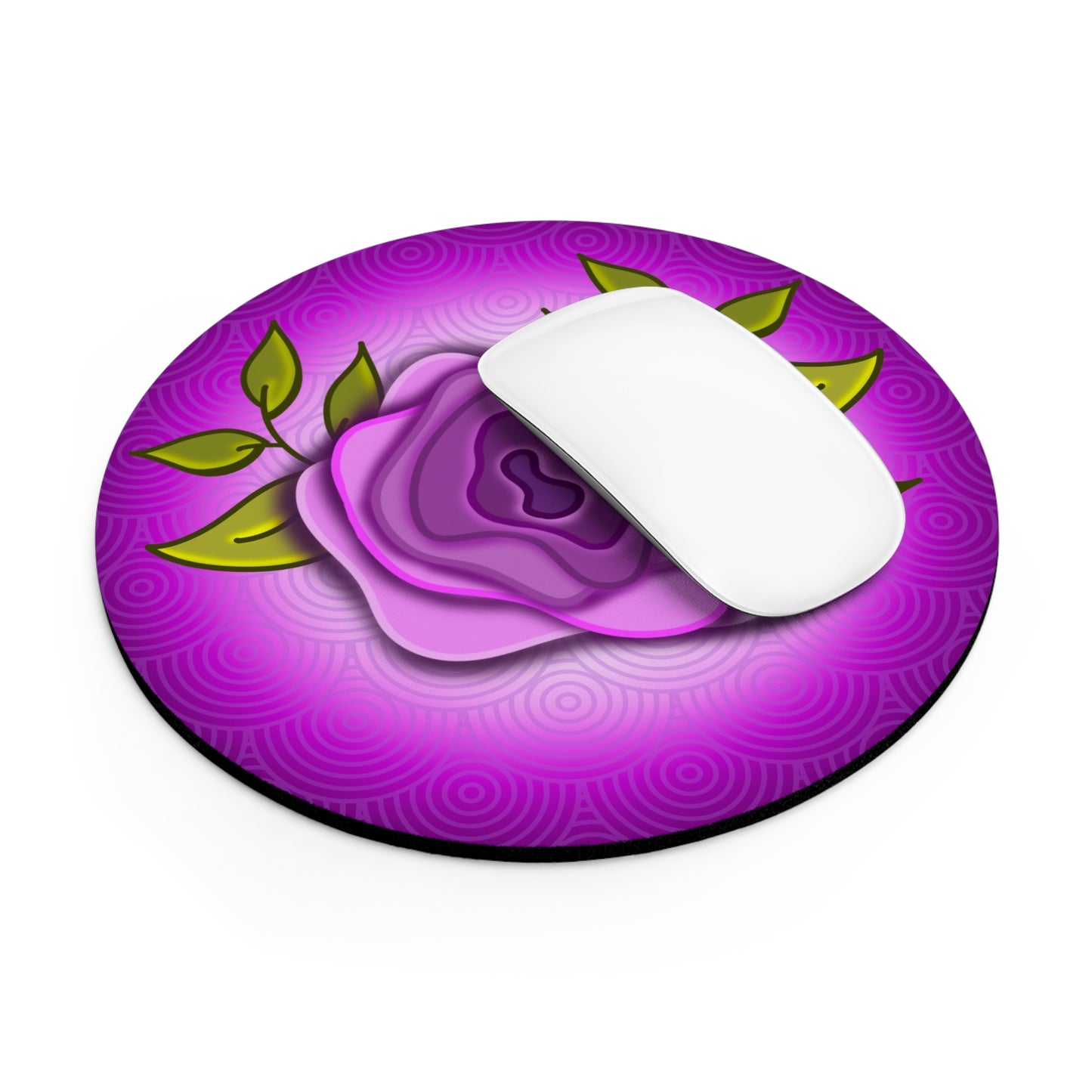 Modern purple rose Mouse Pad