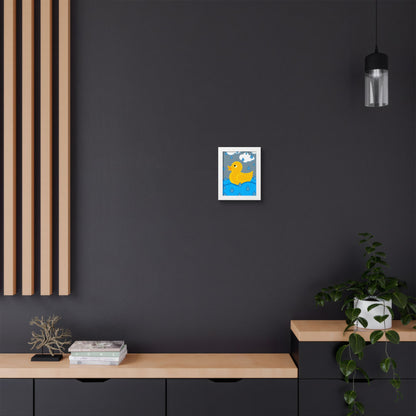 Rubber Duck Framed Poster — Colorful Nursery Wall Art