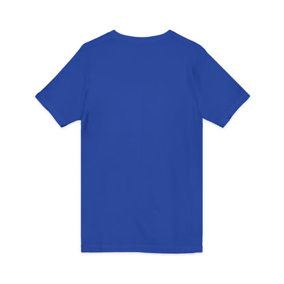 Travel Ghost V-Neck Tee — Cute Flight Attendant Ghost with Luggage Graphic