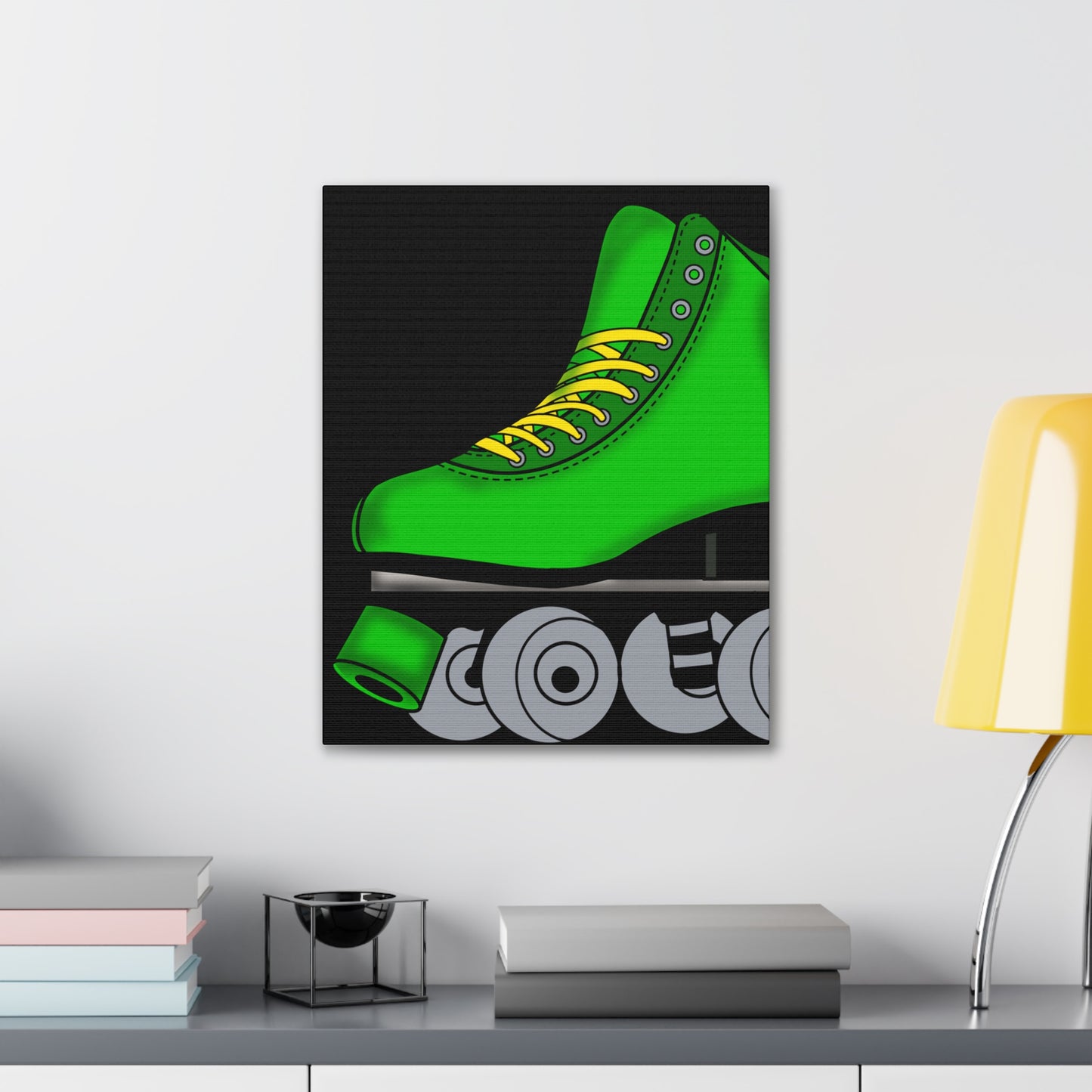 Green Roller Skate