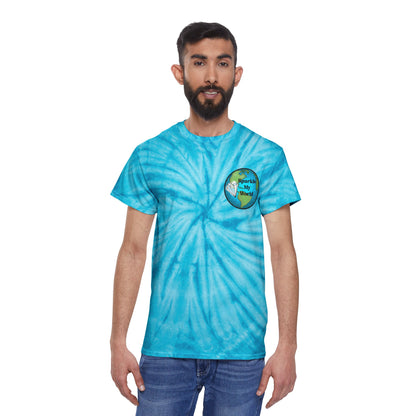 Sparkle My World Tie-Dye Tee, Vibrant Casual Wear for Eco-Lovers, Perfect for Earth Day, Summer Festivals, Beach Vibes, Gift for Friends