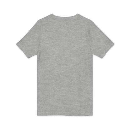 Travel Ghost V-Neck Tee — Cute Flight Attendant Ghost with Luggage Graphic