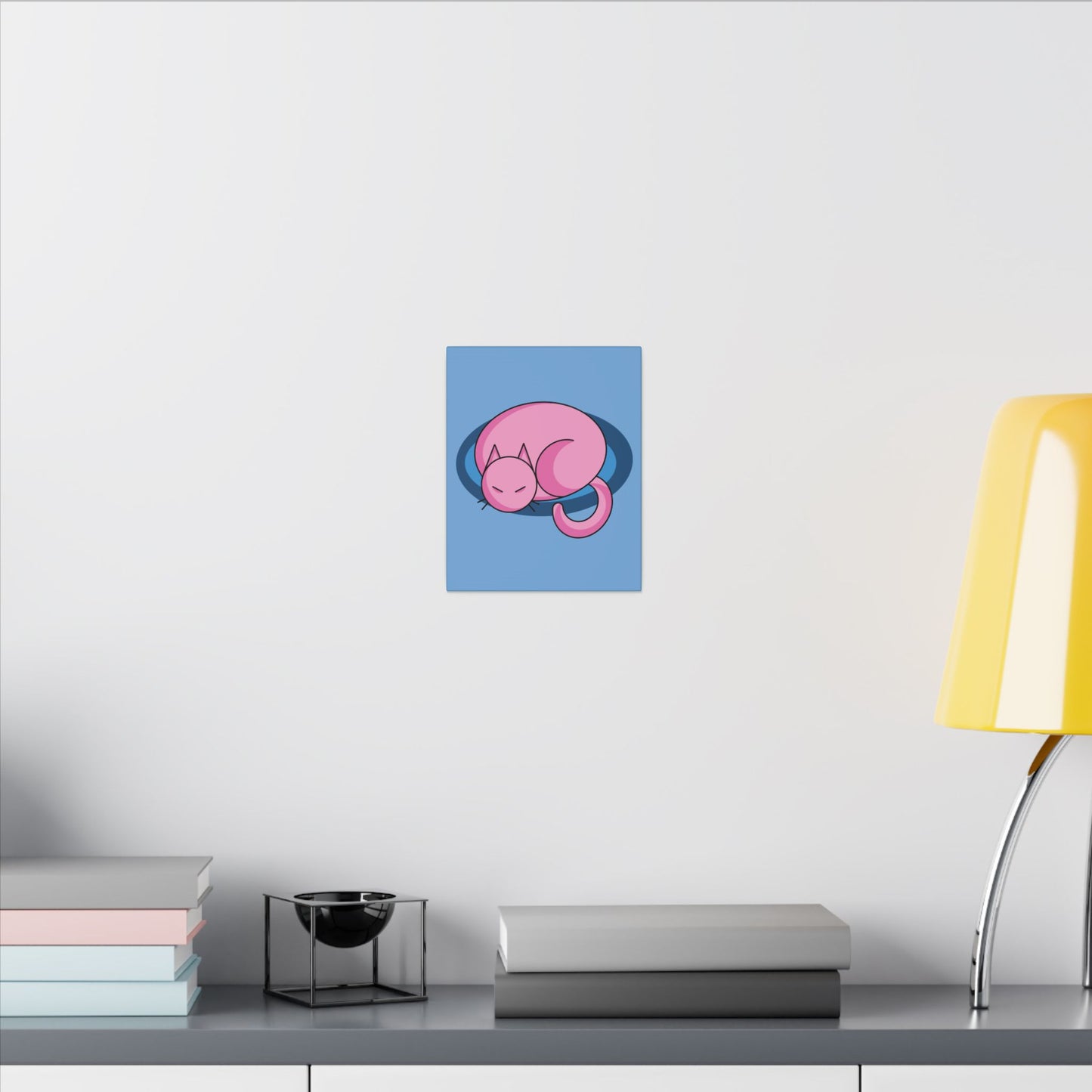 Pink Sleeping Kitty Cat