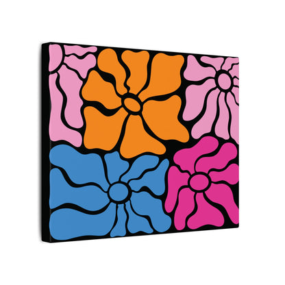 Retro Floral Canvas