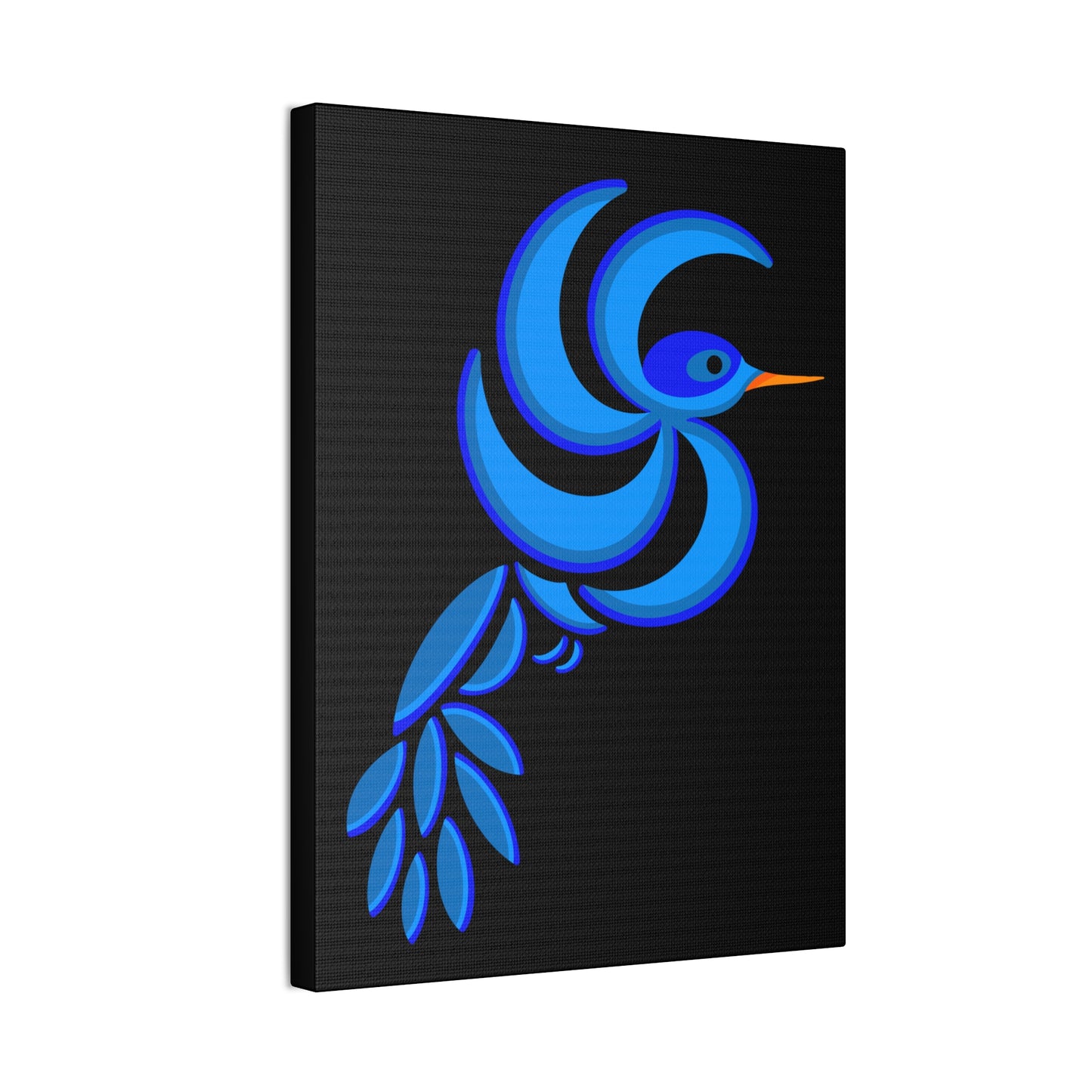 Bold Blue Hummingbird Canvas Print