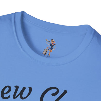 Crew Class T-Shirt — Retro Flight Attendant Graphic Tee