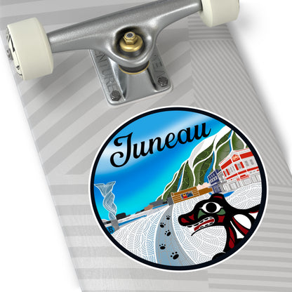 Juneau Wharf Round Vinyl Stickers