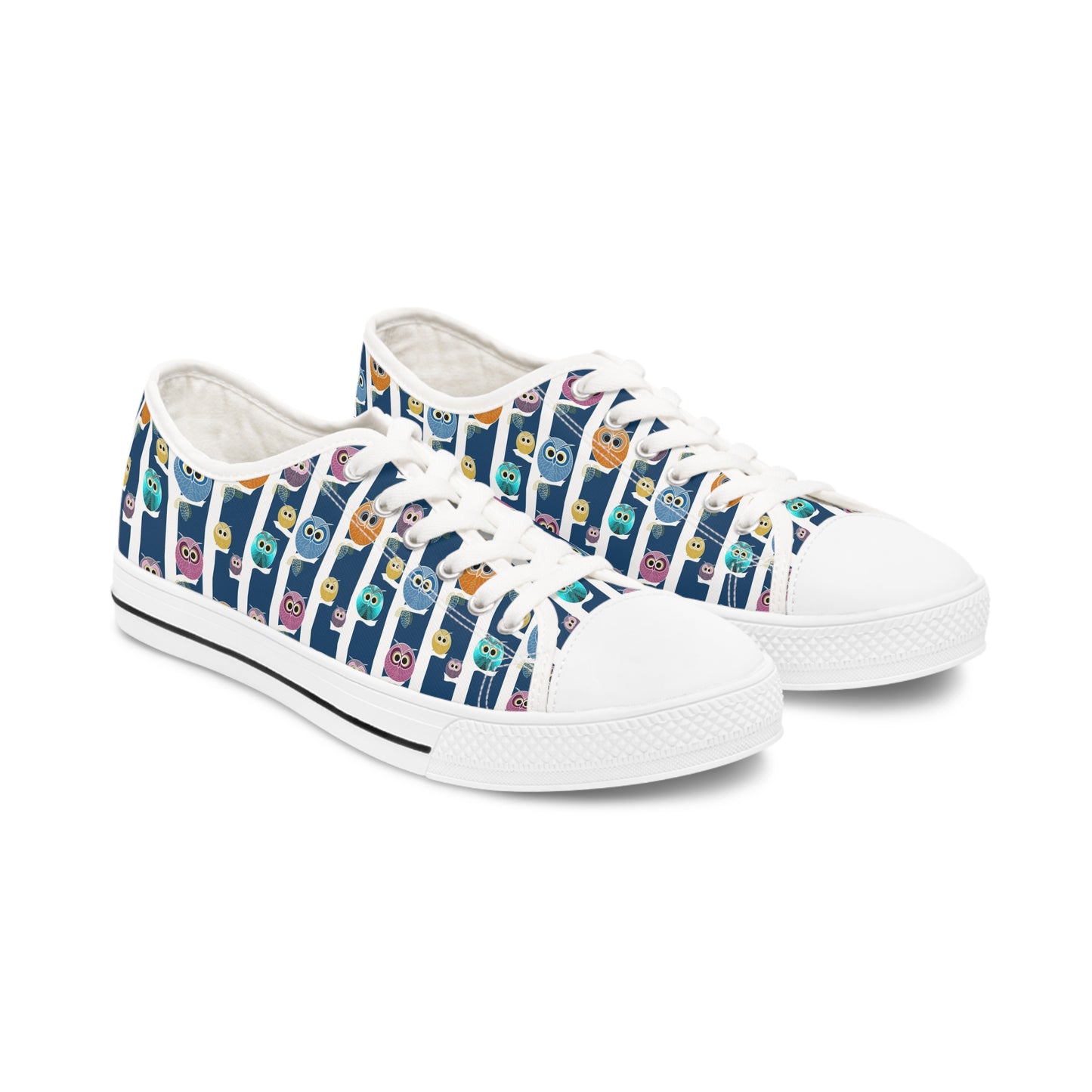 Owls in the Forest women's low tops