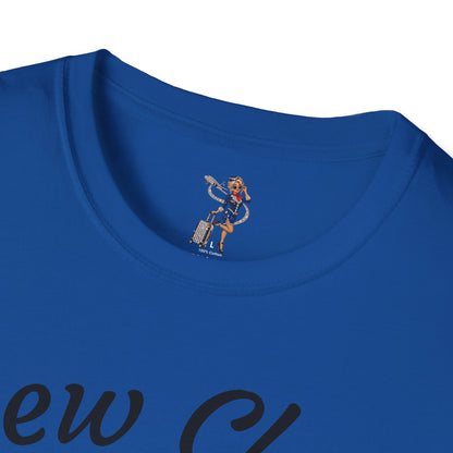 Crew Class T-Shirt — Retro Flight Attendant Graphic Tee