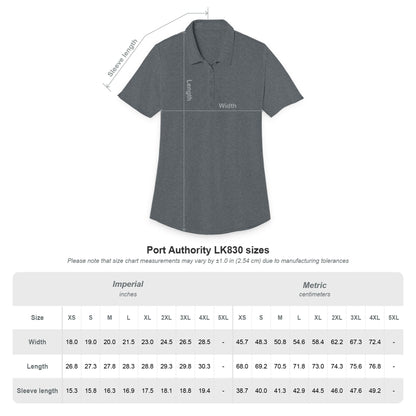 spark mosaic women's Polo Shirt — Embroidered Pocket Logo