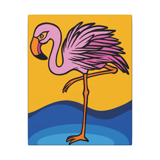 Pink Flamingo Canvas